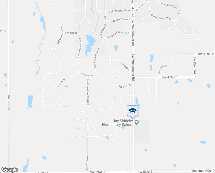 map of restaurants, bars, coffee shops, grocery stores, and more near 6119 Southwest 47th Street in Topeka