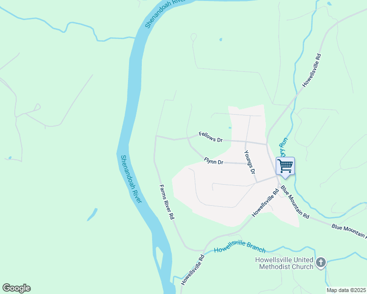 map of restaurants, bars, coffee shops, grocery stores, and more near 315 Flynn Drive in Front Royal