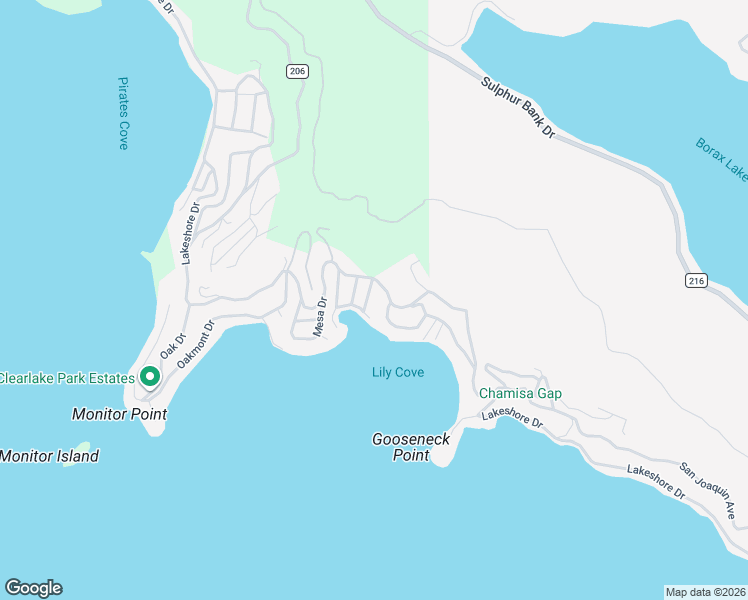 map of restaurants, bars, coffee shops, grocery stores, and more near 3740 Kern Avenue in Clearlake