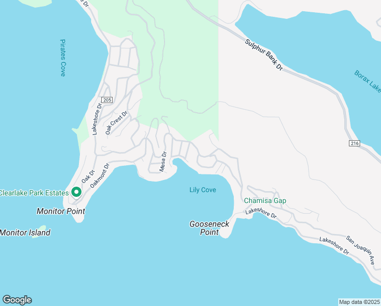 map of restaurants, bars, coffee shops, grocery stores, and more near 3740 Kern Avenue in Clearlake