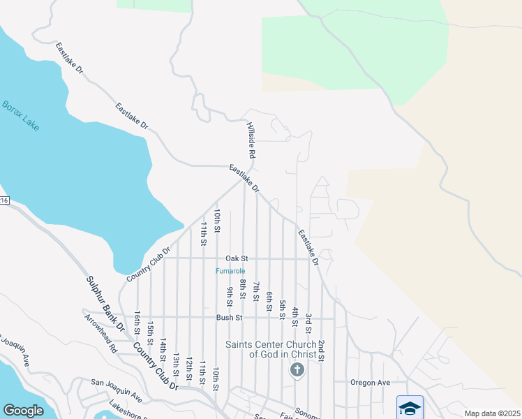 map of restaurants, bars, coffee shops, grocery stores, and more near 2830 7th Street in Clearlake