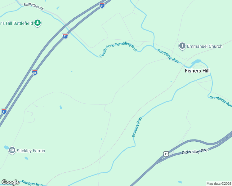 map of restaurants, bars, coffee shops, grocery stores, and more near 1563 Copp Road in Strasburg