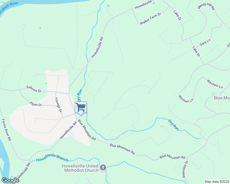 map of restaurants, bars, coffee shops, grocery stores, and more near 703 Kildare Drive in Front Royal