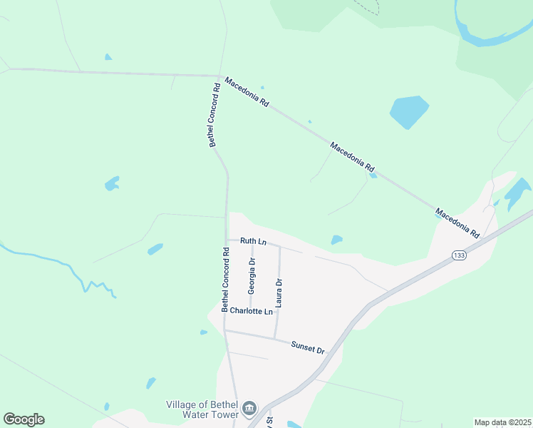 map of restaurants, bars, coffee shops, grocery stores, and more near 3012 Bethel Concord Road in Bethel