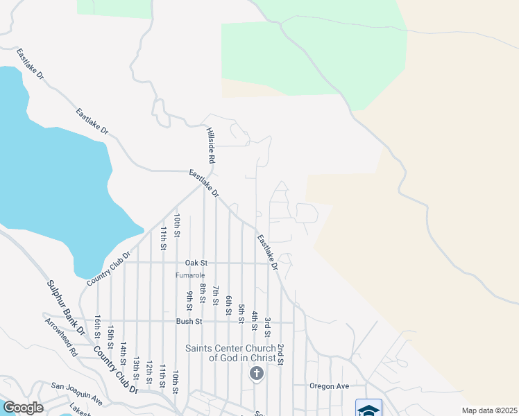 map of restaurants, bars, coffee shops, grocery stores, and more near 13660 Eastlake Drive in Clearlake