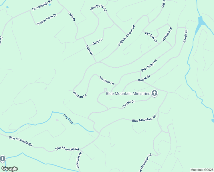 map of restaurants, bars, coffee shops, grocery stores, and more near 67 Western Lane in Front Royal