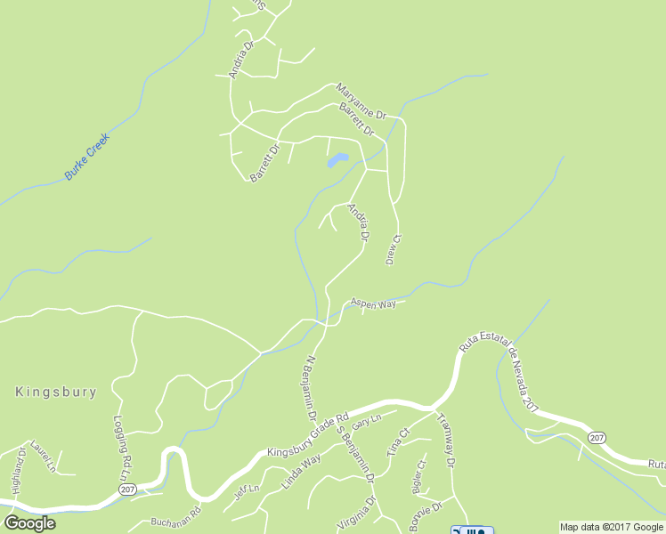 map of restaurants, bars, coffee shops, grocery stores, and more near 254 Andria Drive in Stateline