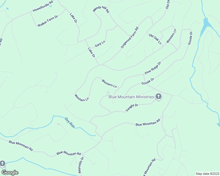 map of restaurants, bars, coffee shops, grocery stores, and more near 67 Western Lane in Front Royal