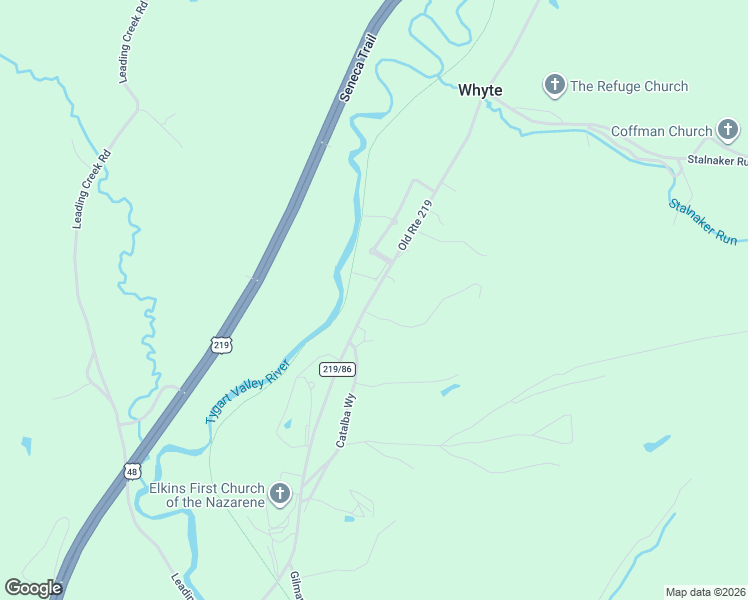 map of restaurants, bars, coffee shops, grocery stores, and more near Old Route 219 in Montrose