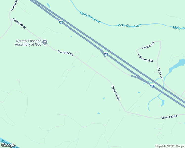 map of restaurants, bars, coffee shops, grocery stores, and more near 938 Guard Hill Road in Middletown