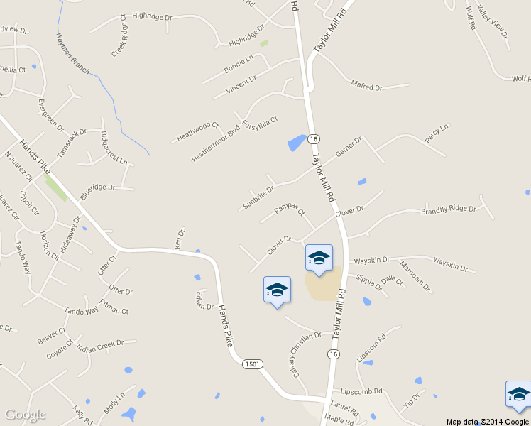 map of restaurants, bars, coffee shops, grocery stores, and more near 9150 Pampas Court in Covington