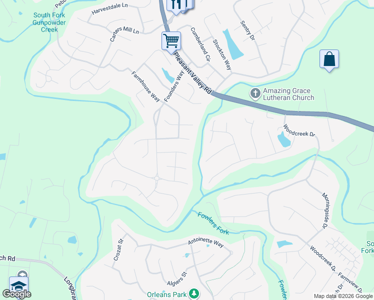 map of restaurants, bars, coffee shops, grocery stores, and more near 2258 Berkshire Court in Florence