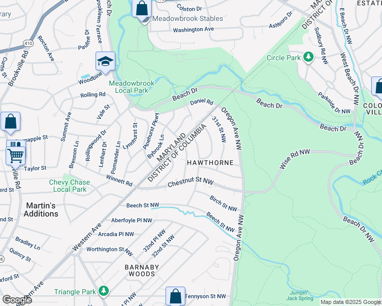 map of restaurants, bars, coffee shops, grocery stores, and more near 6955 Greenvale Street Northwest in Washington