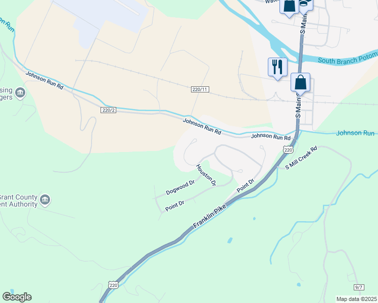 map of restaurants, bars, coffee shops, grocery stores, and more near 74 Laurel Place in Petersburg