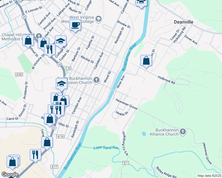 53 Marion Street, Buckhannon WV Walk Score