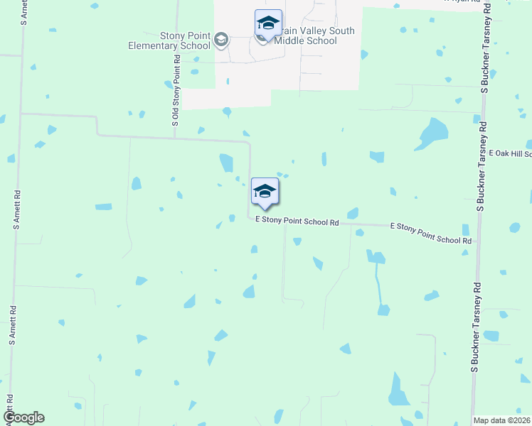 map of restaurants, bars, coffee shops, grocery stores, and more near 31707 East Stony Point School Road in Grain Valley