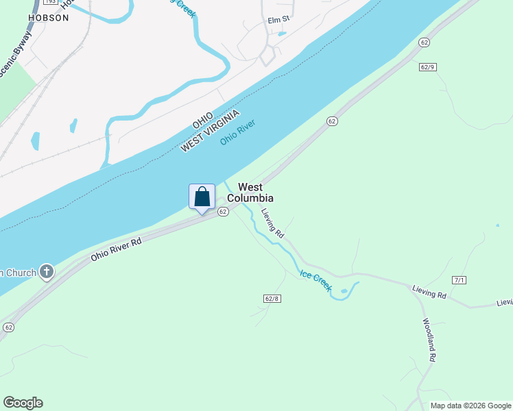 map of restaurants, bars, coffee shops, grocery stores, and more near 98 Lieving Road in Mason