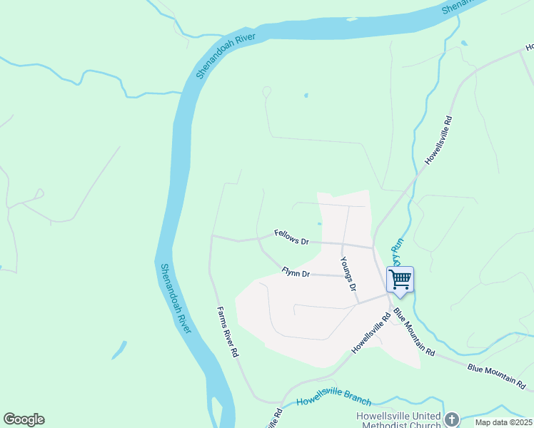 map of restaurants, bars, coffee shops, grocery stores, and more near 436 Flynn Drive in Front Royal