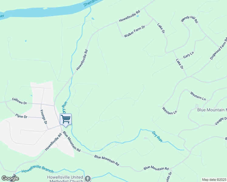 map of restaurants, bars, coffee shops, grocery stores, and more near 817 Kildare Drive in Front Royal