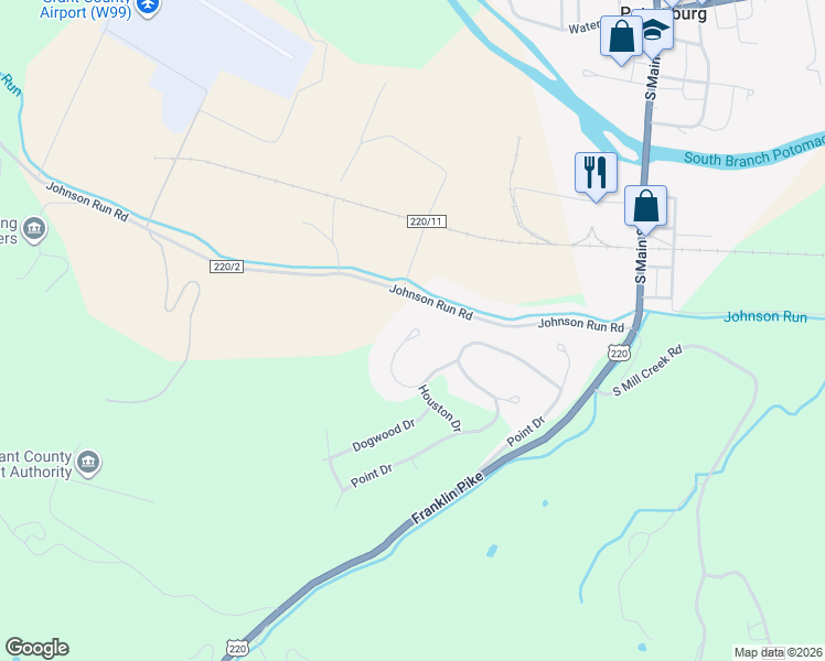 map of restaurants, bars, coffee shops, grocery stores, and more near 79 Laurel Place in Petersburg