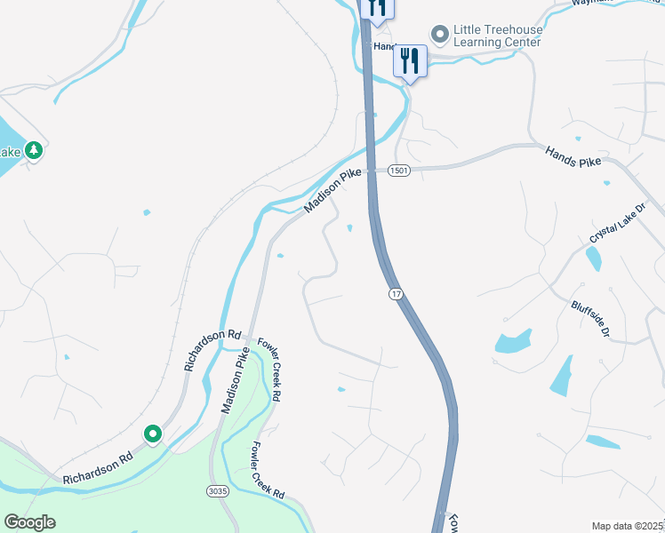 map of restaurants, bars, coffee shops, grocery stores, and more near 2067 Gribble Drive in Covington