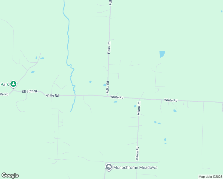 map of restaurants, bars, coffee shops, grocery stores, and more near 521 White Road in Bates City