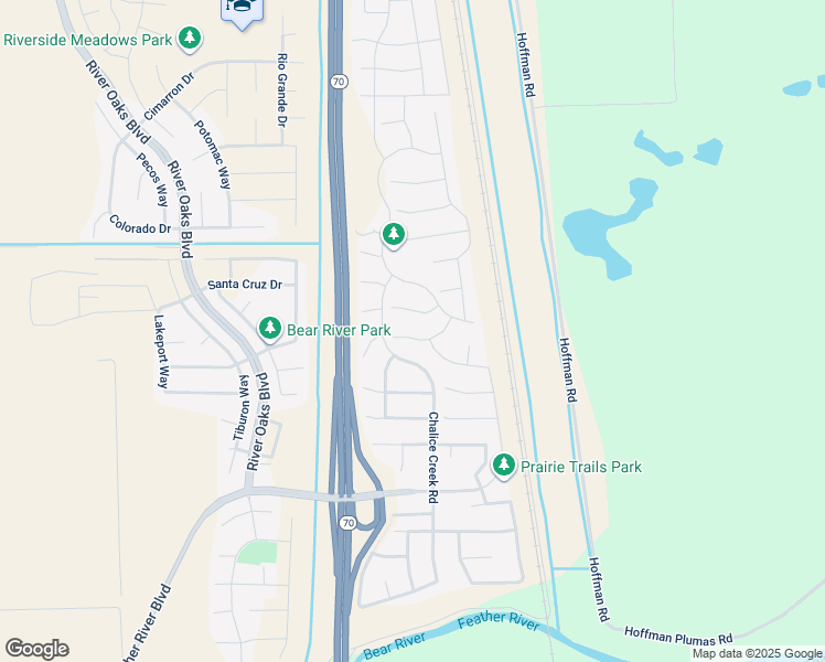 map of restaurants, bars, coffee shops, grocery stores, and more near 2061 Doncaster Court in Olivehurst