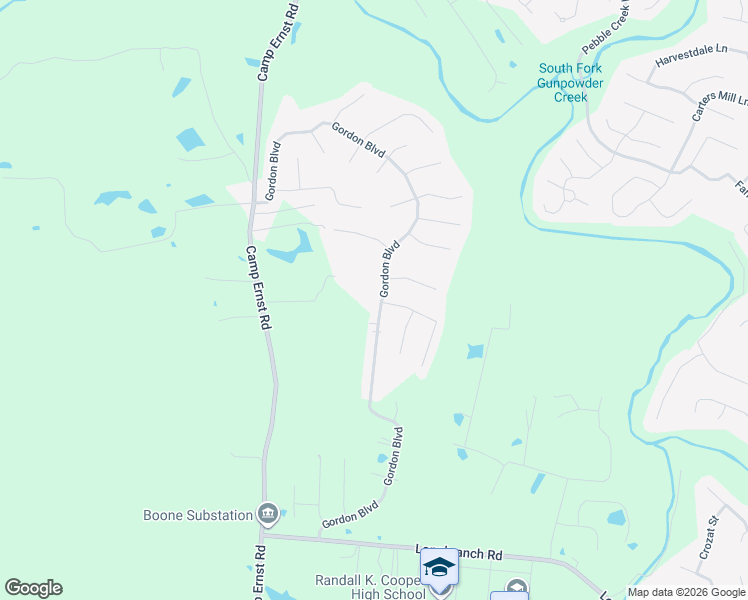 map of restaurants, bars, coffee shops, grocery stores, and more near 6764 Gordon Blvd in Burlington
