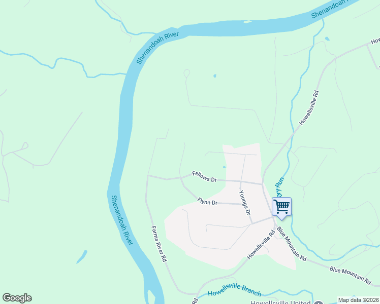 map of restaurants, bars, coffee shops, grocery stores, and more near 466 Flynn Drive in Front Royal