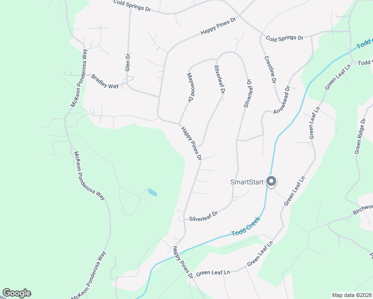 map of restaurants, bars, coffee shops, grocery stores, and more near 5890 Happy Pines Drive in Foresthill