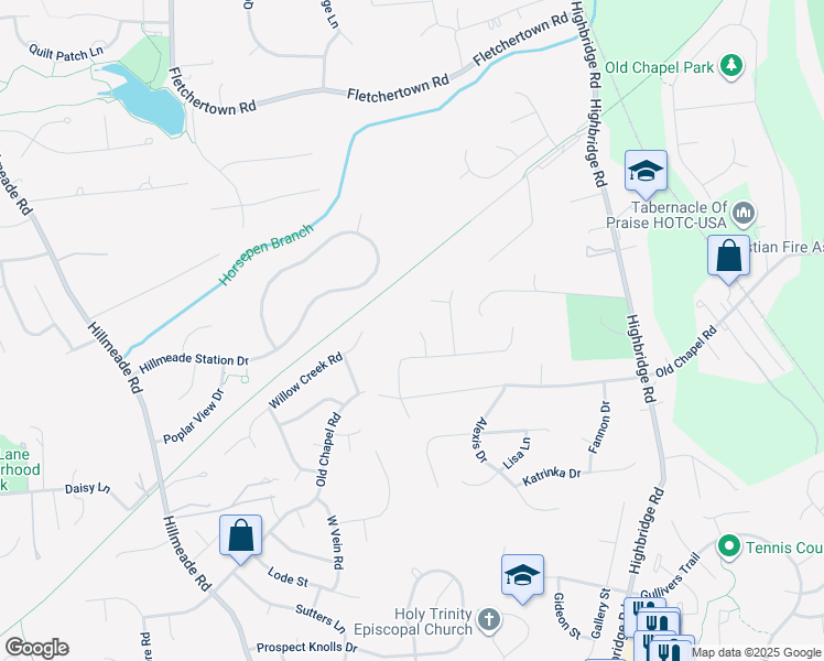 map of restaurants, bars, coffee shops, grocery stores, and more near 6804 D Angelo Court in Bowie
