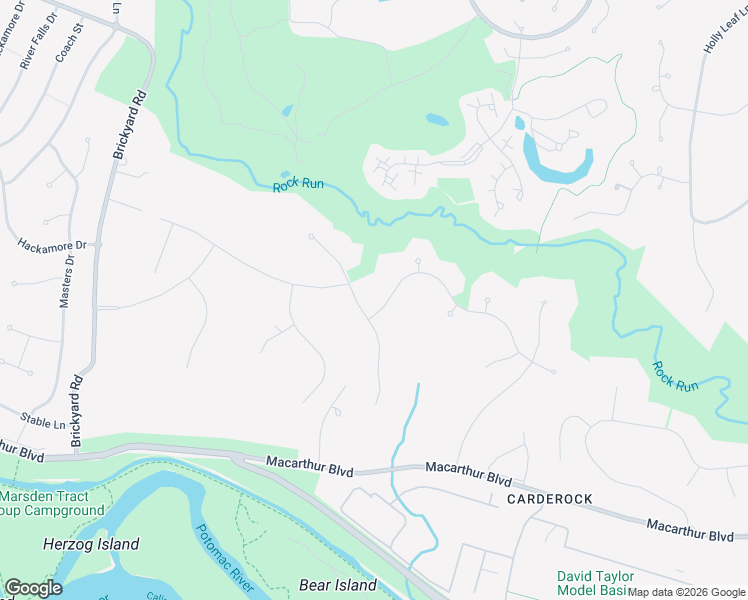 map of restaurants, bars, coffee shops, grocery stores, and more near 9645 Eagle Ridge Drive in Bethesda