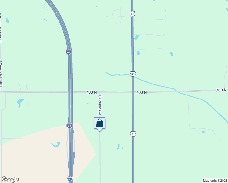 map of restaurants, bars, coffee shops, grocery stores, and more near 10815 East Co Road 700 North in Seymour