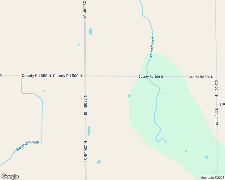 map of restaurants, bars, coffee shops, grocery stores, and more near 23000-23498 County Road 500 North in Dieterich