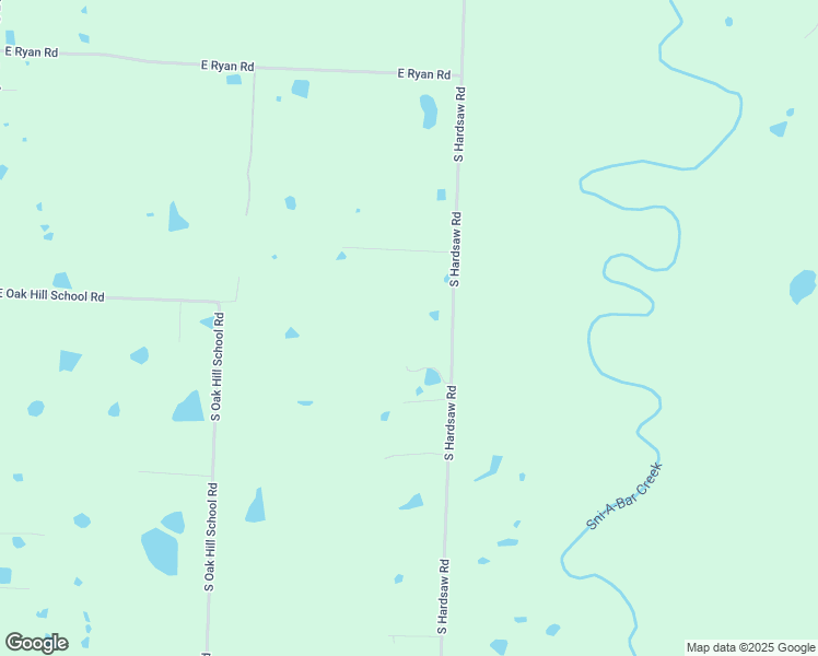 map of restaurants, bars, coffee shops, grocery stores, and more near 7124 South Hardsaw Road in Oak Grove