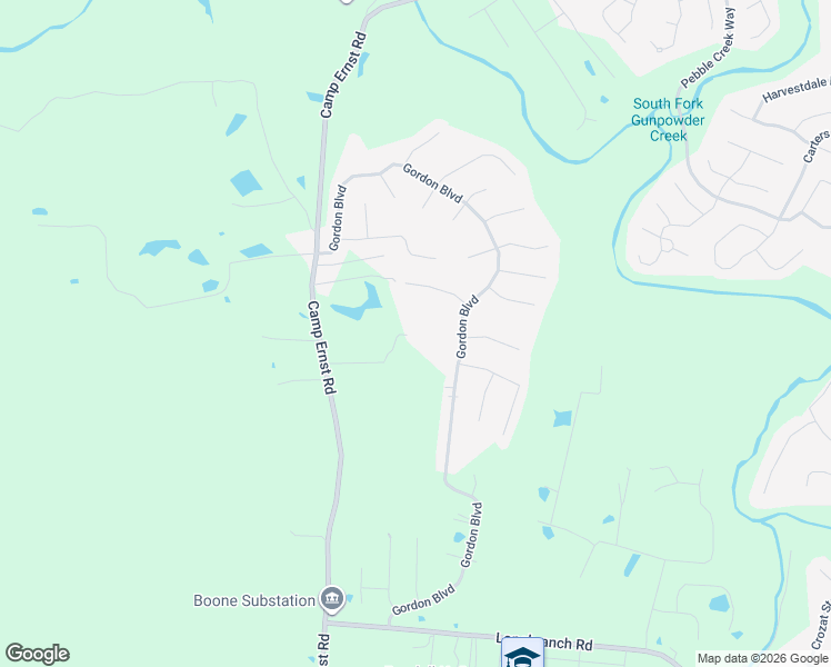 map of restaurants, bars, coffee shops, grocery stores, and more near 6764 Gordon Boulevard in Burlington