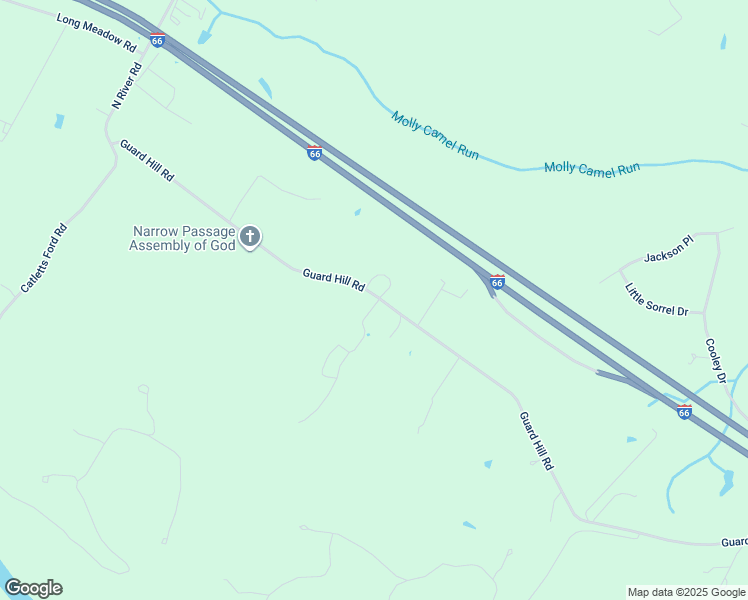 map of restaurants, bars, coffee shops, grocery stores, and more near 720 Guard Hill Road in Middletown