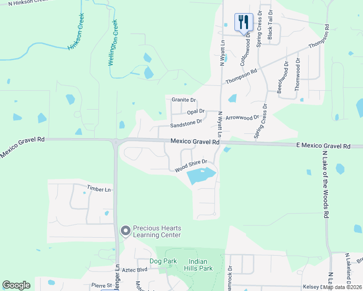 map of restaurants, bars, coffee shops, grocery stores, and more near 3403 Lost Tree Terrace in Columbia