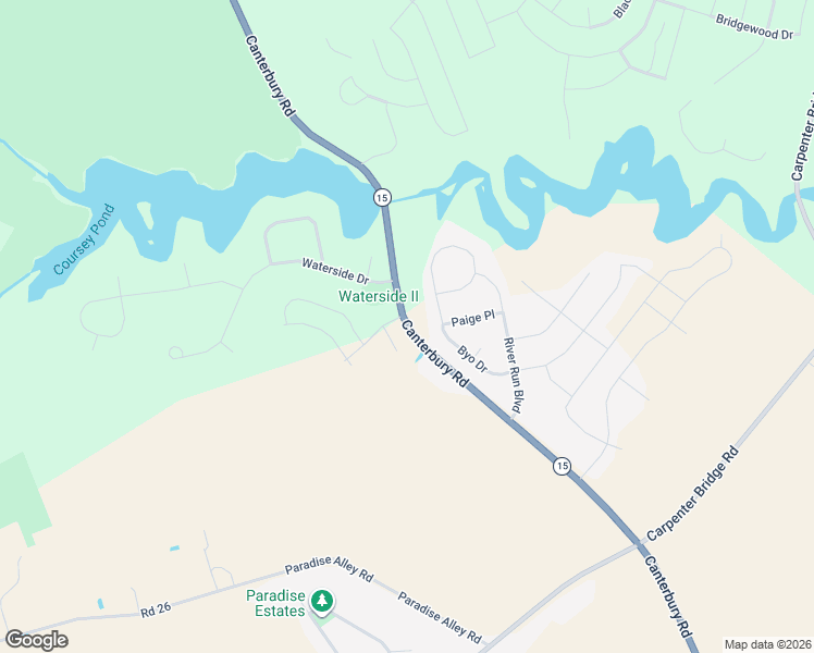 map of restaurants, bars, coffee shops, grocery stores, and more near 5179 Canterbury Road in Felton