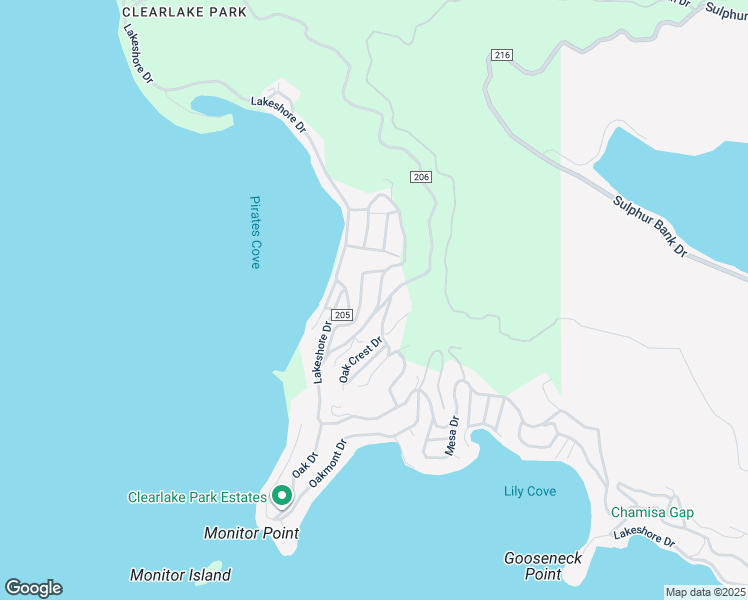 map of restaurants, bars, coffee shops, grocery stores, and more near 2891 San Joaquin Avenue in Lake County