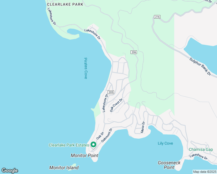 map of restaurants, bars, coffee shops, grocery stores, and more near 2894 Silverado Lane in Clearlake