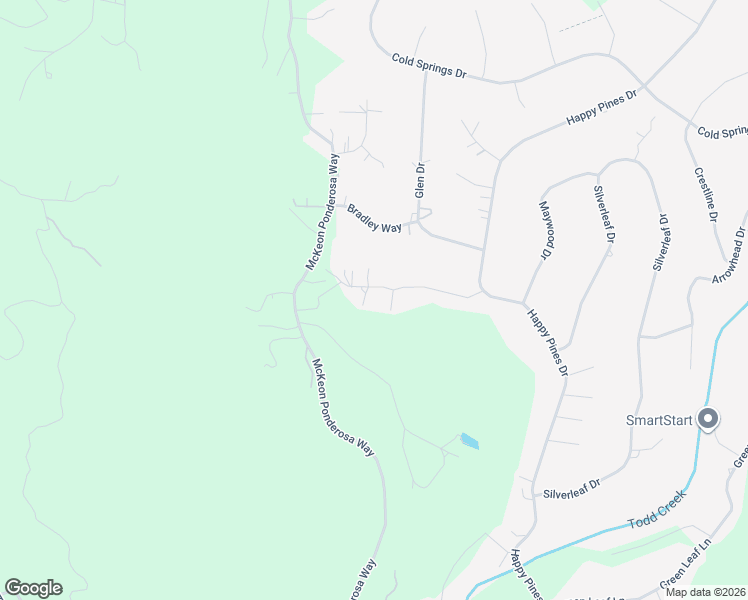 map of restaurants, bars, coffee shops, grocery stores, and more near 20040 Redwood Court in Foresthill