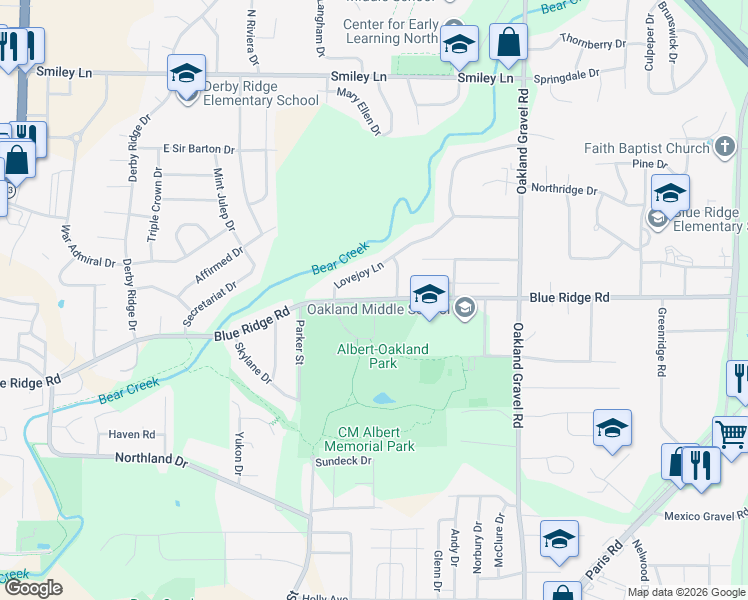 map of restaurants, bars, coffee shops, grocery stores, and more near 1948 Blue Ridge Road in Columbia