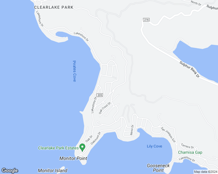 map of restaurants, bars, coffee shops, grocery stores, and more near 2861 San Joaquin Avenue in Lake County