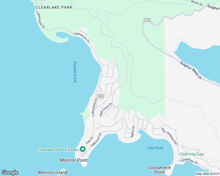 map of restaurants, bars, coffee shops, grocery stores, and more near 2861 San Joaquin Avenue in Lake County