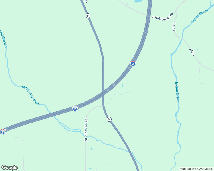 map of restaurants, bars, coffee shops, grocery stores, and more near 12629 East State Road 54 in Springville
