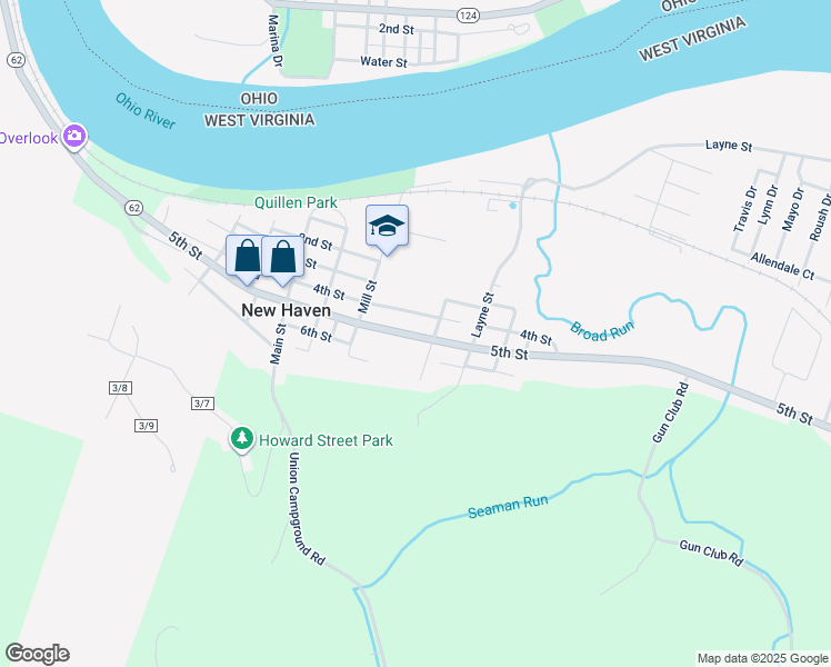 map of restaurants, bars, coffee shops, grocery stores, and more near in New Haven