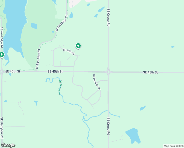map of restaurants, bars, coffee shops, grocery stores, and more near 3460-3498 Southeast 45th Street in Topeka
