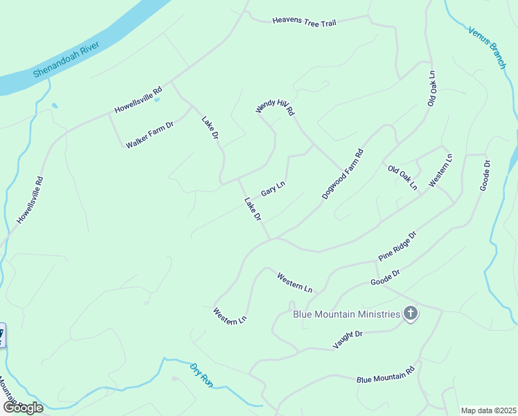 map of restaurants, bars, coffee shops, grocery stores, and more near 112 Lake Drive in Front Royal