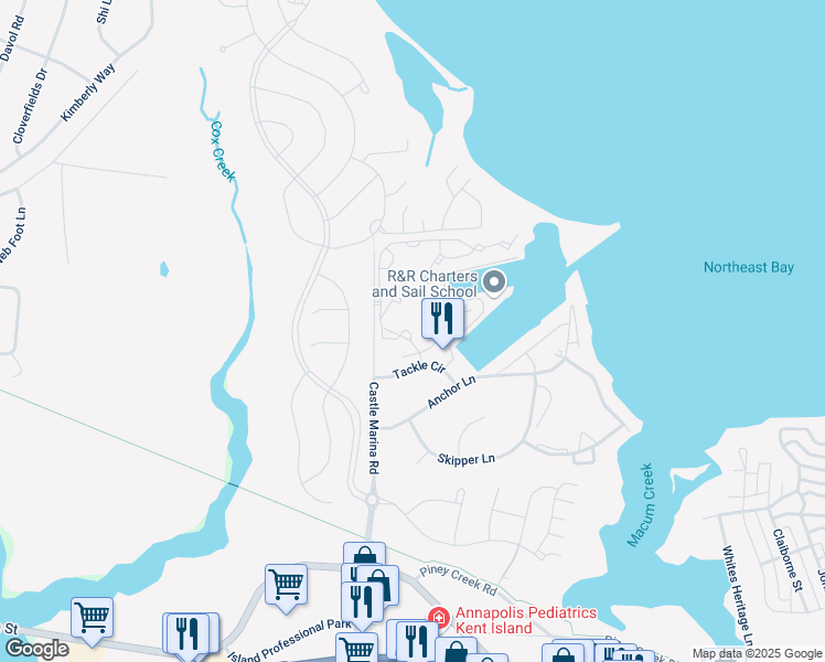 map of restaurants, bars, coffee shops, grocery stores, and more near 106 Ringneck Court in Chester